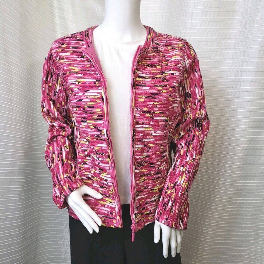 Laura Ashley Ribbon Stitched Jacket  Full Zip Pink / Multi Women’s PL